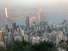 03A Hong Kong, Kowloon and Victoria Harbour just before sunset from Lugard Road Victoria Peak Hong Kong